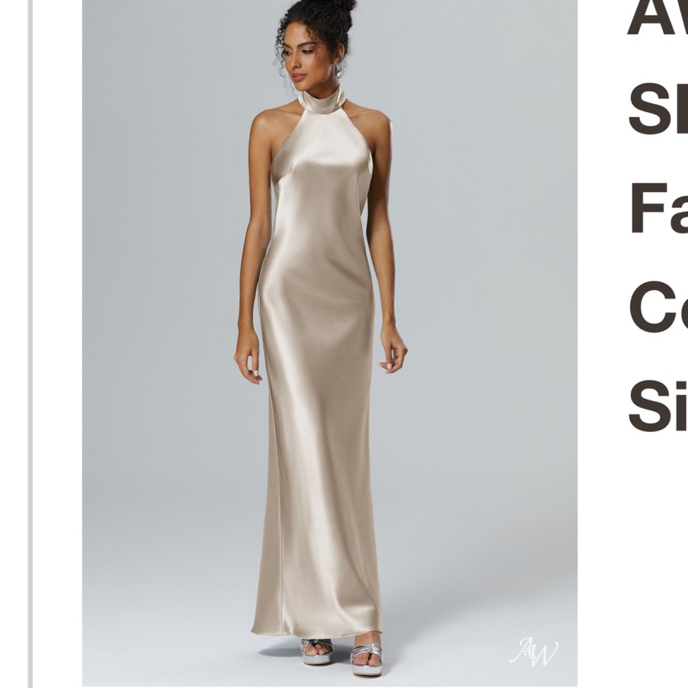 Chic Backless Champagne Dress
